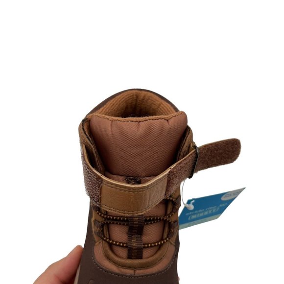 Stride Rite Boys Girls Nebraska Boots Size 12 Brown Adjustable Medium-Wide Width - Picture 14 of 16
